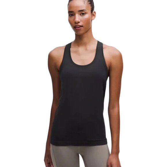 Lululemon navy blue racerback V-neck tank top size M - Picture 1 of 4